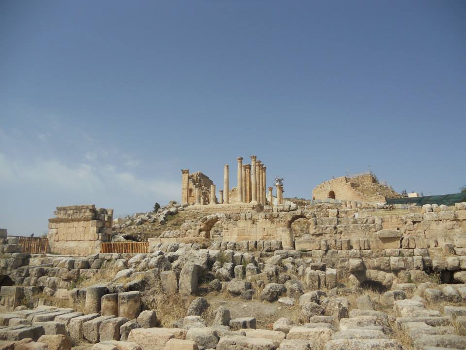 The Temple of Artemis at Jerash, Jordan